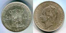 Нидерланды 2,5 Гульдена 1937 год 
