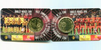2,5 Евро Бельгия 2018 Красные дьяволы BU