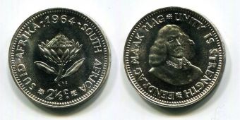 Южная Африка 2,5 Цента 1964 год