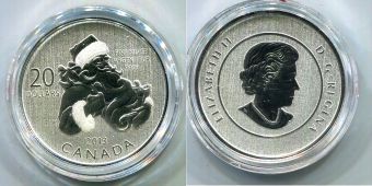 20 Долларов Канада 2013 Санта Клаус