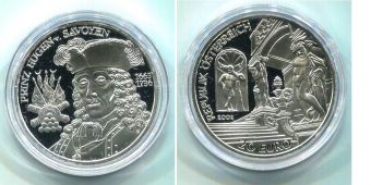 20 Евро Австрия 2002 принц Савойский
