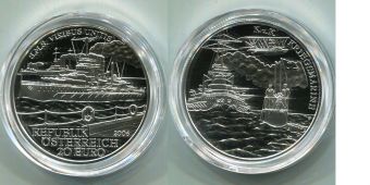 20 Евро Австрия 2006 Фрегат Вирибус Унитис