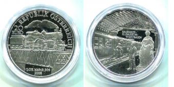 20 Евро Австрия 2007 Восточная железная дорога