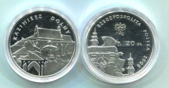 Польша 20 злотых 2008 церковь в Казимеже-Дольном