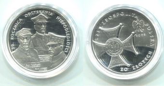 Польша 20 злотых 2008 Независимость Польши