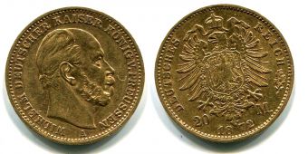 20 Марок Германия 1872 год