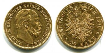 20 Марок Германия 1879 год