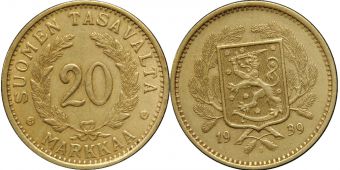 20 Марок Финляндия 1939 год