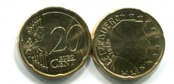 20 Центов Люксембург 2010 Регулярная