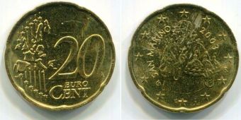 20 Центов Сан-Марино 2003 Регулярная