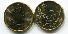20 Центов Финляндия 2001 Регулярная      
