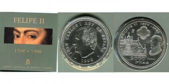 2000 Песет Испания 1998 Филипп 2