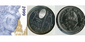 2000 Песет Испания 1999 Святой Иаков