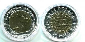 25 Евро Австрия 2006 Спутниковая навигация