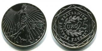 25 Евро Франция 2009 год