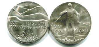 25 Марок Финляндия 1978 год Лахти