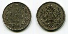 25 Пенни Русская Финляндия 1909 год   (1)  