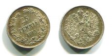 25 Пенни Русская Финляндия 1913 год   (3)     