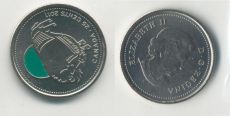 25 Центов Канада 2011 Бизон Цветная