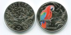 3 Евро Австрия 2018 Попугай