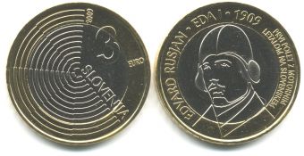 3 Евро Словения 2009 год 100 лет Первого полета