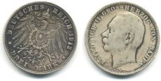 3 Марки Германия 1912 Баден Серебро  