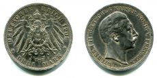 3 Марки Германия 1908 А Пруссия Серебро 