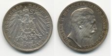3 Марки Германия 1910 Пруссия Серебро (2)