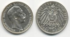 3 Марки Германия 1912 Пруссия Серебро  (2)