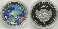 Палау Доллар 2011 Морской Мир цветная эмаль  (3) 