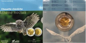 5 Евро Люксембург 2024 Каменная сова