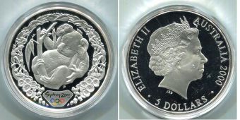Австралия 5 Долларов 2000 Олимпиада Сидней (12)