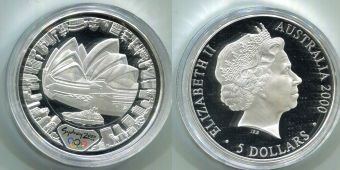 Австралия 5 Долларов 2000 Олимпиада Сидней (10)
