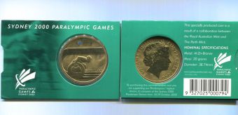Австралия 5 Долларов 2000 Паралимпийские Игры