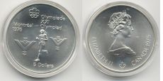 5 Долларов Канада 1975 Олимпиада Монреаль Марафон АЦ   