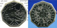 5 Евро Австрия 2005 Горные Лыжи