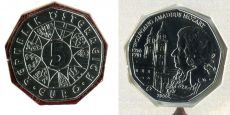 5 Евро Австрия 2006 Моцарт