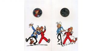 5 Евро Бельгия 2013 Spirou Цветная Пруф