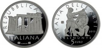 5 Евро Италия 2013 Селинунт