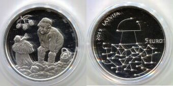 5 Евро Латвия 2019 Дары Леса
