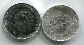 5 Евро Сан-Марино 2010 Караваджо
