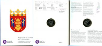 5 Евро Финляндия 2010 Исконная Финляндия, PROOF