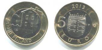 5 Евро Финляндия 2013 провинция Остроботния