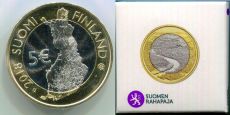 5 Евро Финляндия 2018 Река Оланга Пруф