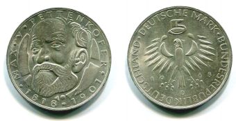 5 Марок Германия 1968 Макс фон Петтенкофер