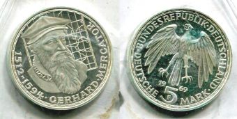 5 Марок Германия 1969 Герхард Меркатор
