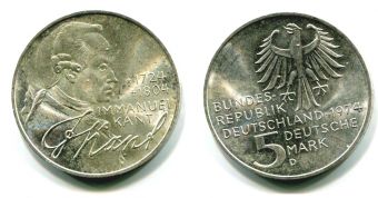 5 Марок Германия 1974 Кант