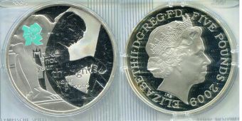 Великобритания 5 Фунтов 2009 Олимпиада в Лондоне (7)  