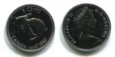 5 Центов Канада 1967 Заяц