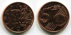 5 Центов Франция 1999 Регулярная   